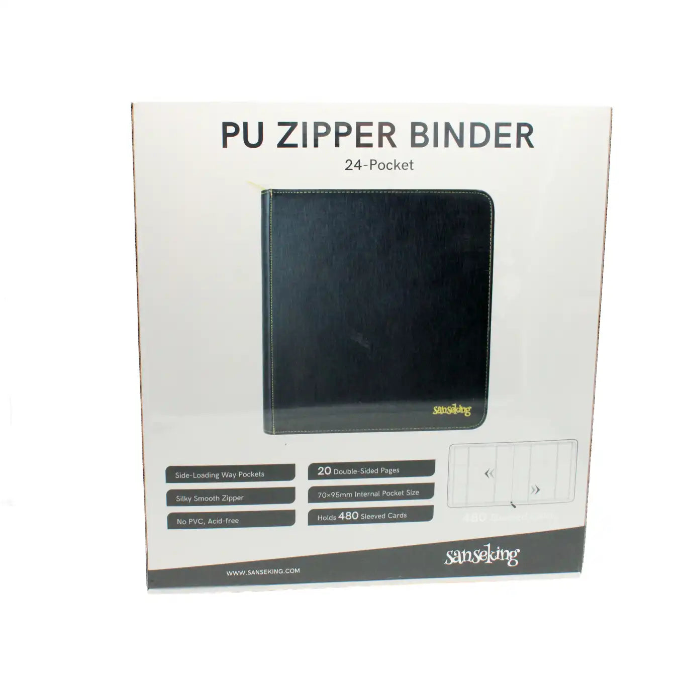 Sanseking: PU 24 Pocket Zip Binder