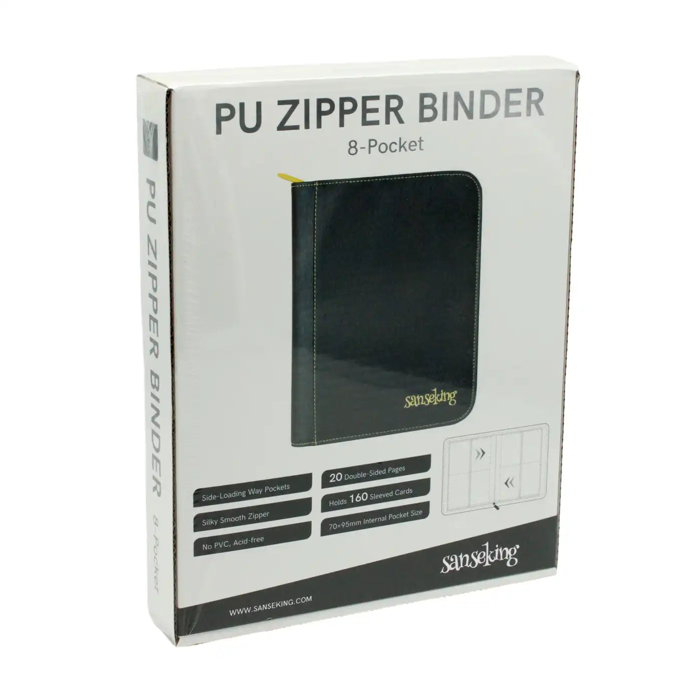 Sanseking: PU 8 Pocket Zip Binder