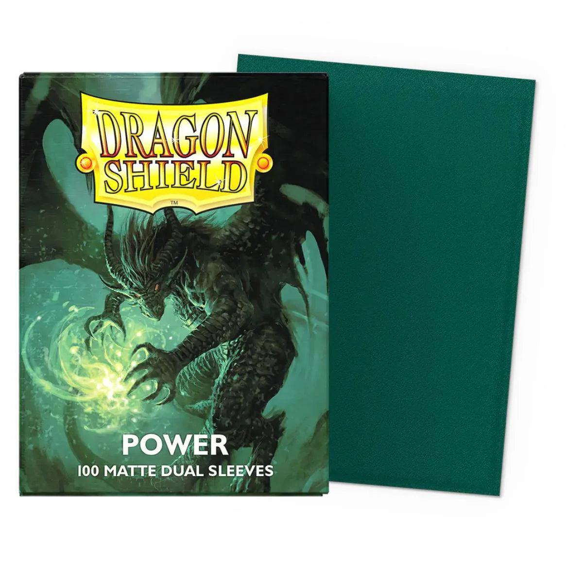 Dragon Shield - Matte Dual - Power (Metallic Green) (100) (Standardgröße)