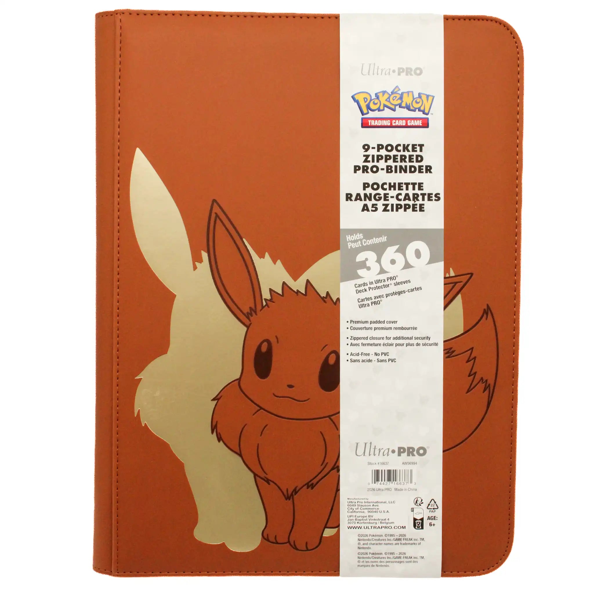 Ultra Pro - Elite Series: Evoli - 9-Pocket Zip PRO-Binder