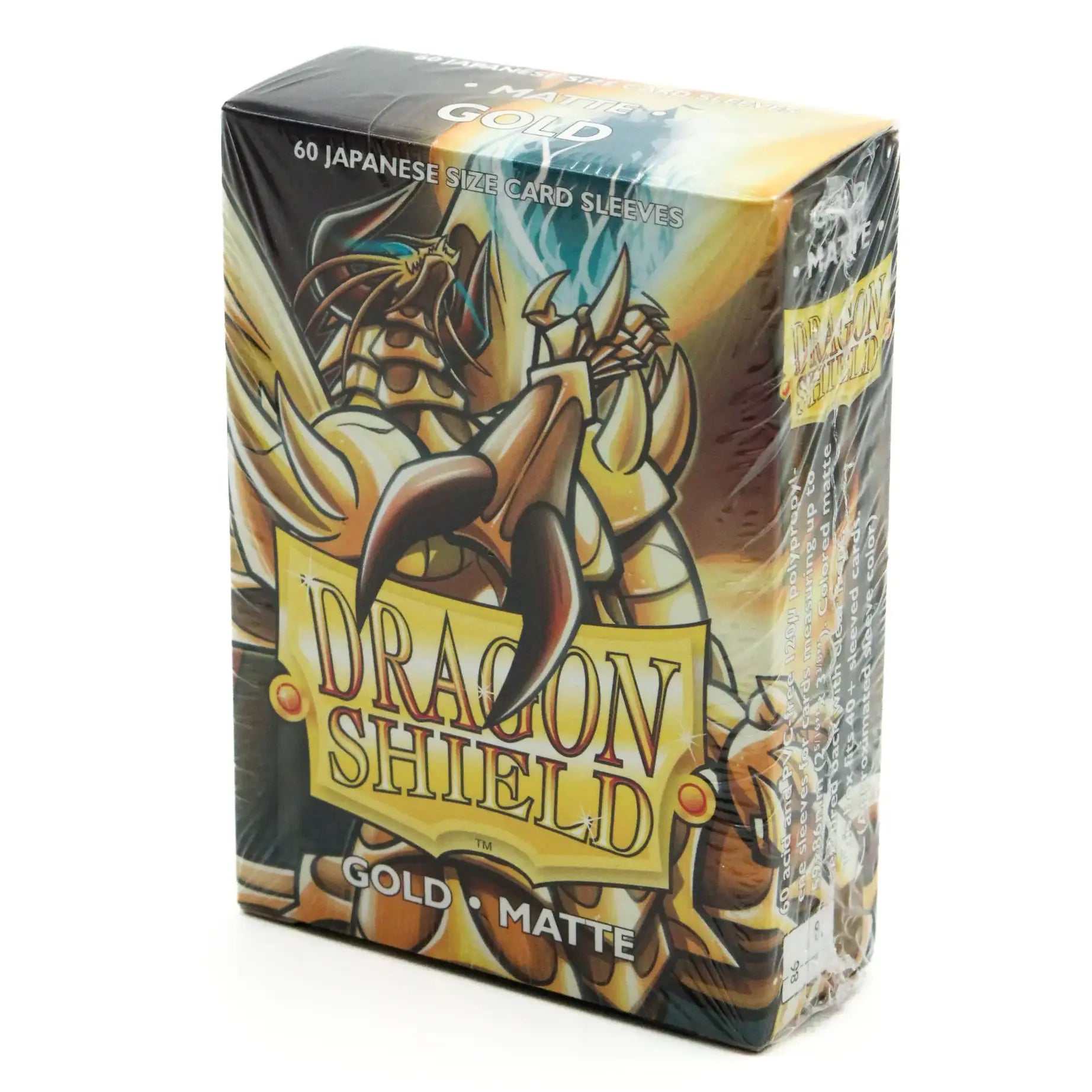 Dragon Shield - Matte - Gold (60) (Japanese Size)