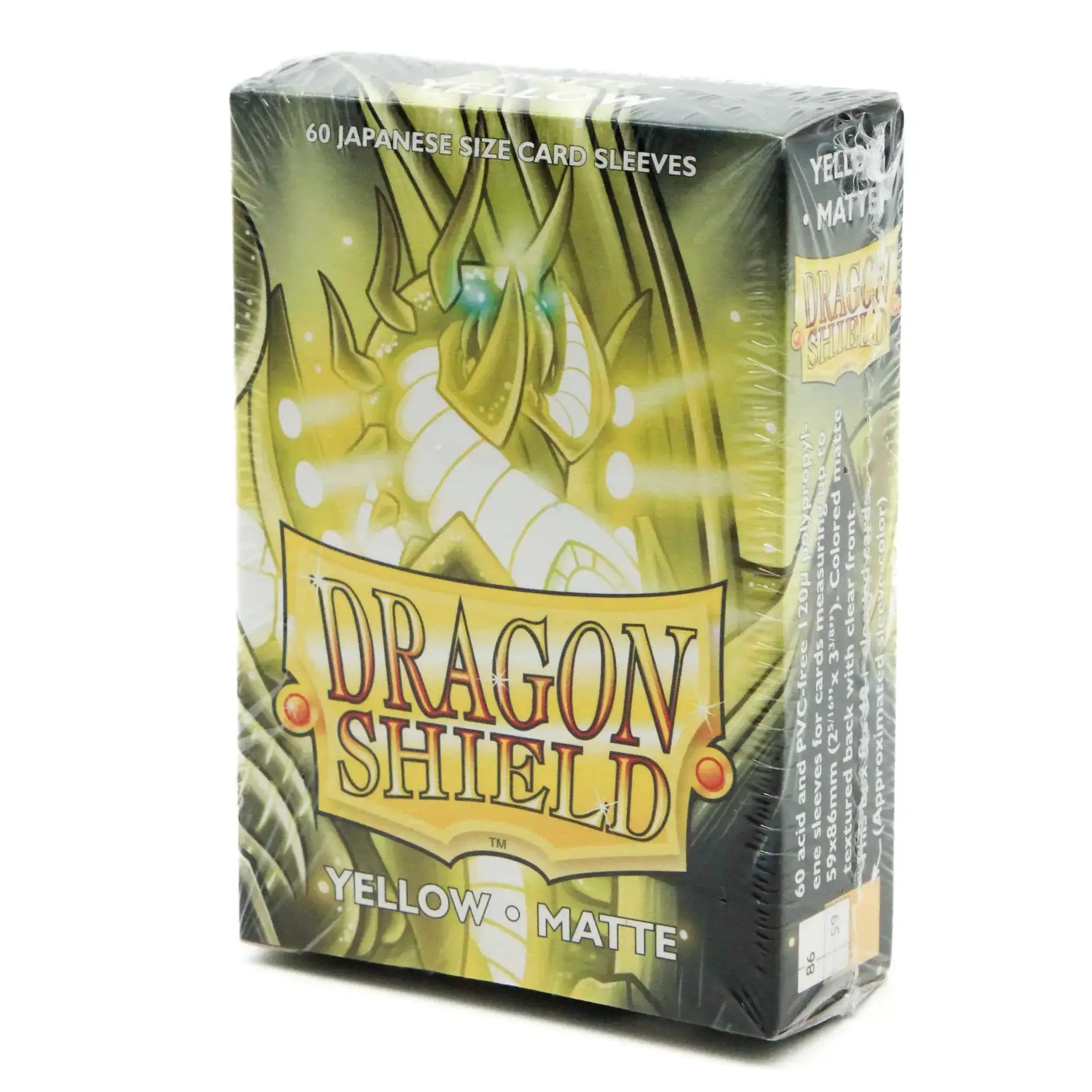 Dragon Shield - Matte - Yellow (60) (Japanese Size)