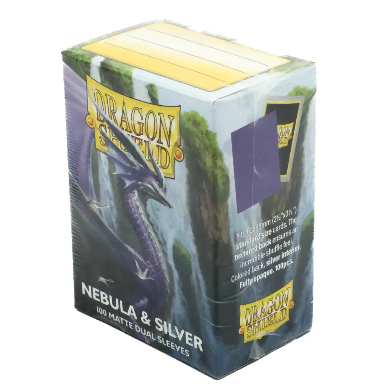 Dragon Shield Matte Dual Sleeves - Nebula & Silver (100 Sleeves) (Standardgröße)