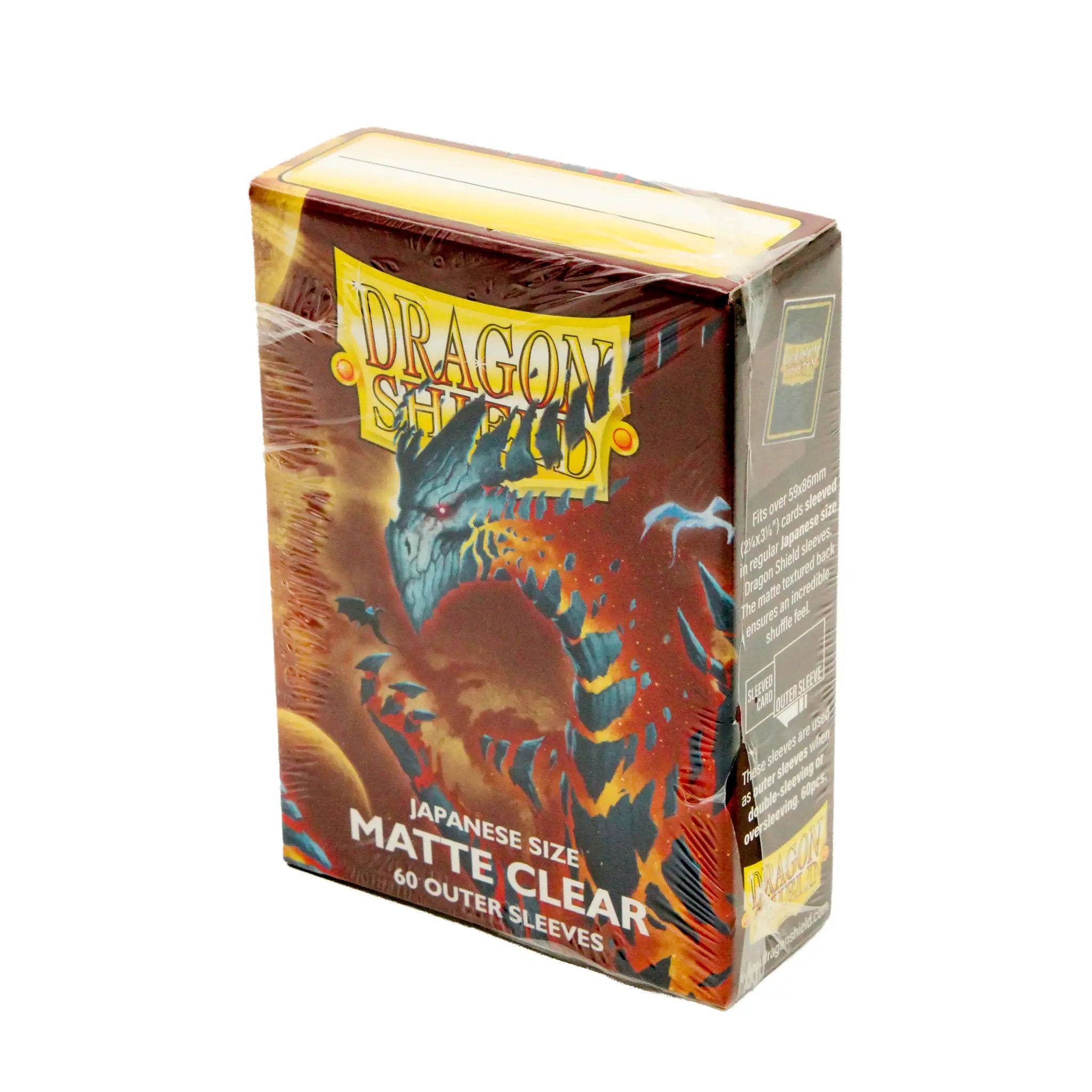 Dragon Shield - Matte - Clear Outer (60) (Japanese Size)