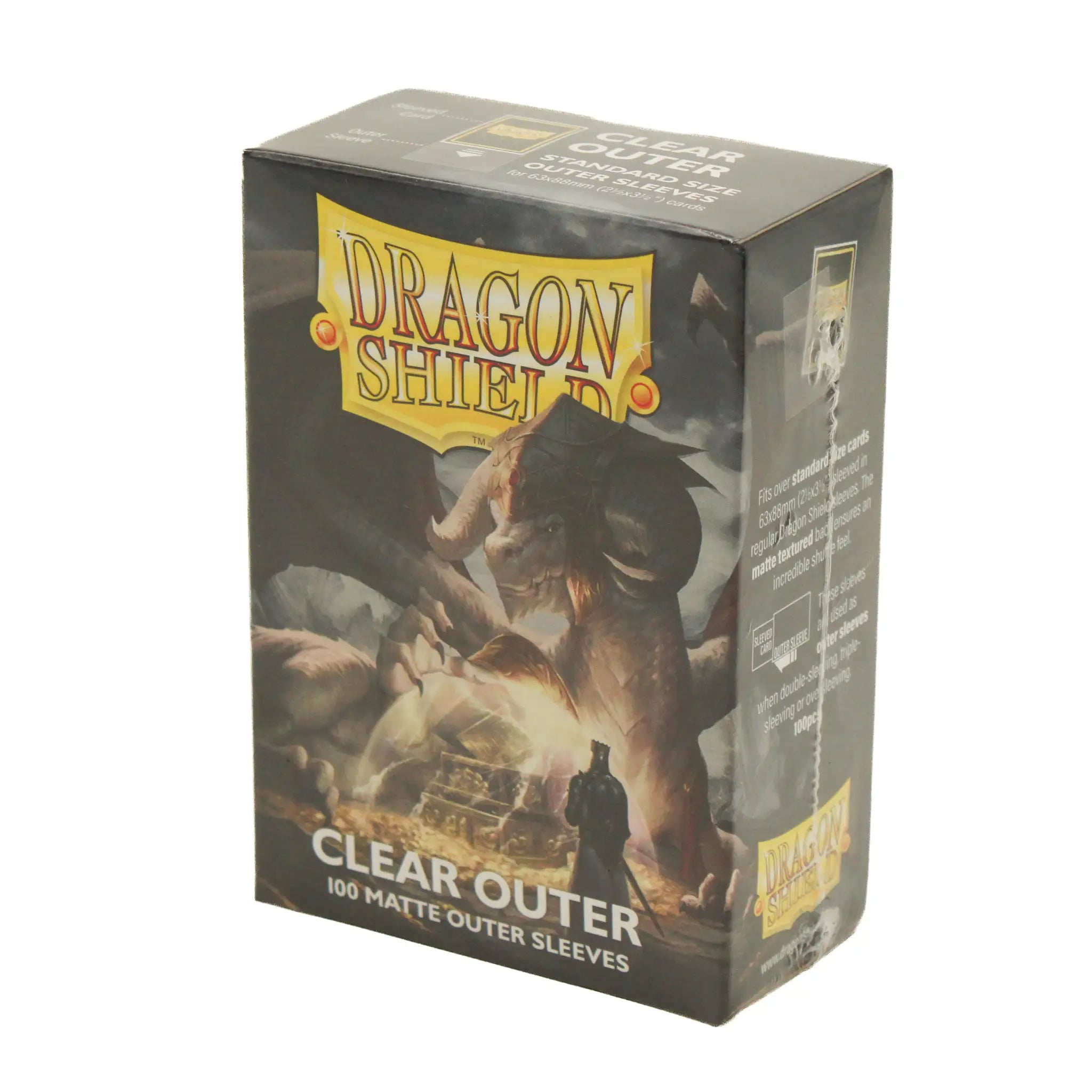 Dragon Shield - Matte - Clear Outer (100) (Standard Size)