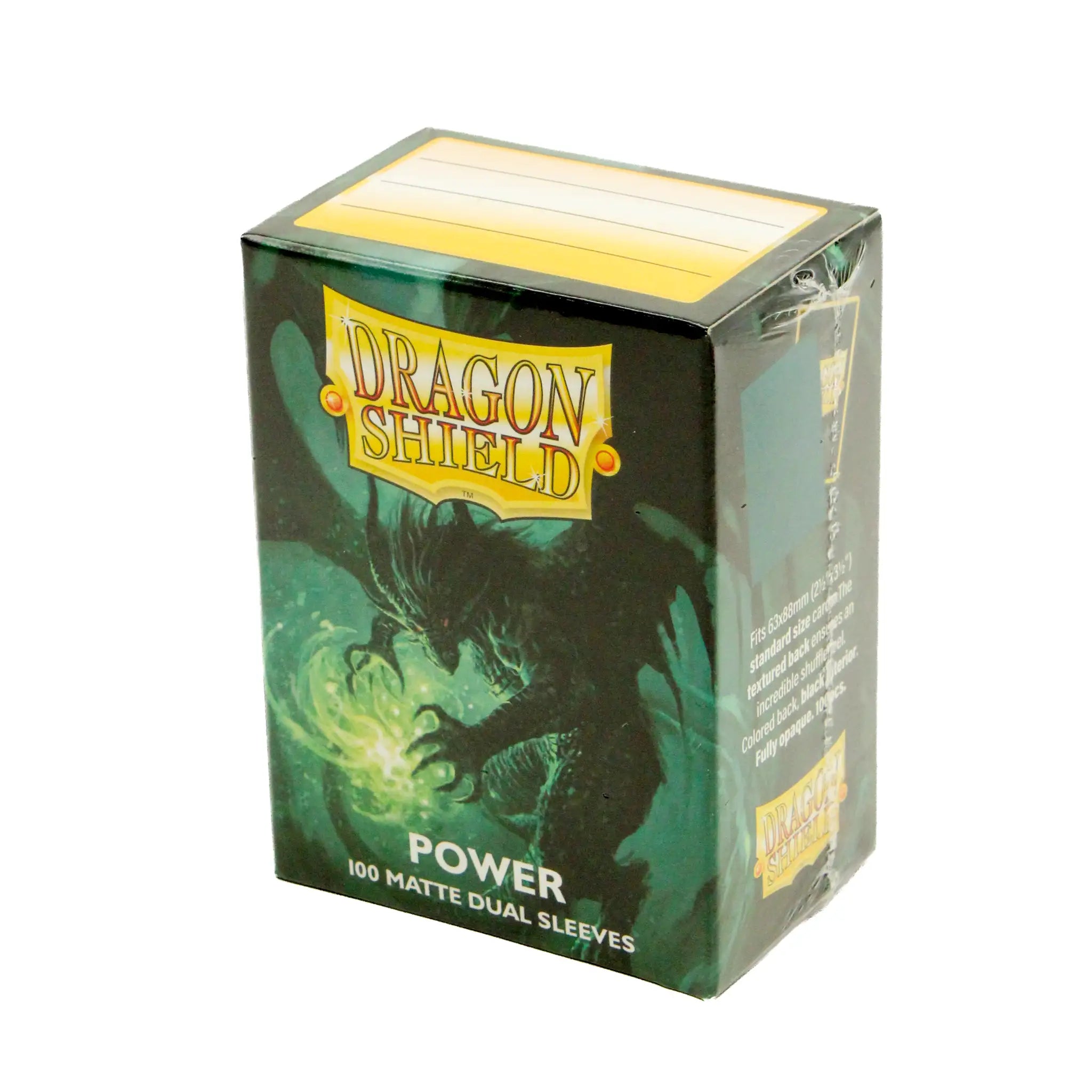 Dragon Shield - Matte Dual - Power (Metallic Green) (100) (Standardgröße)