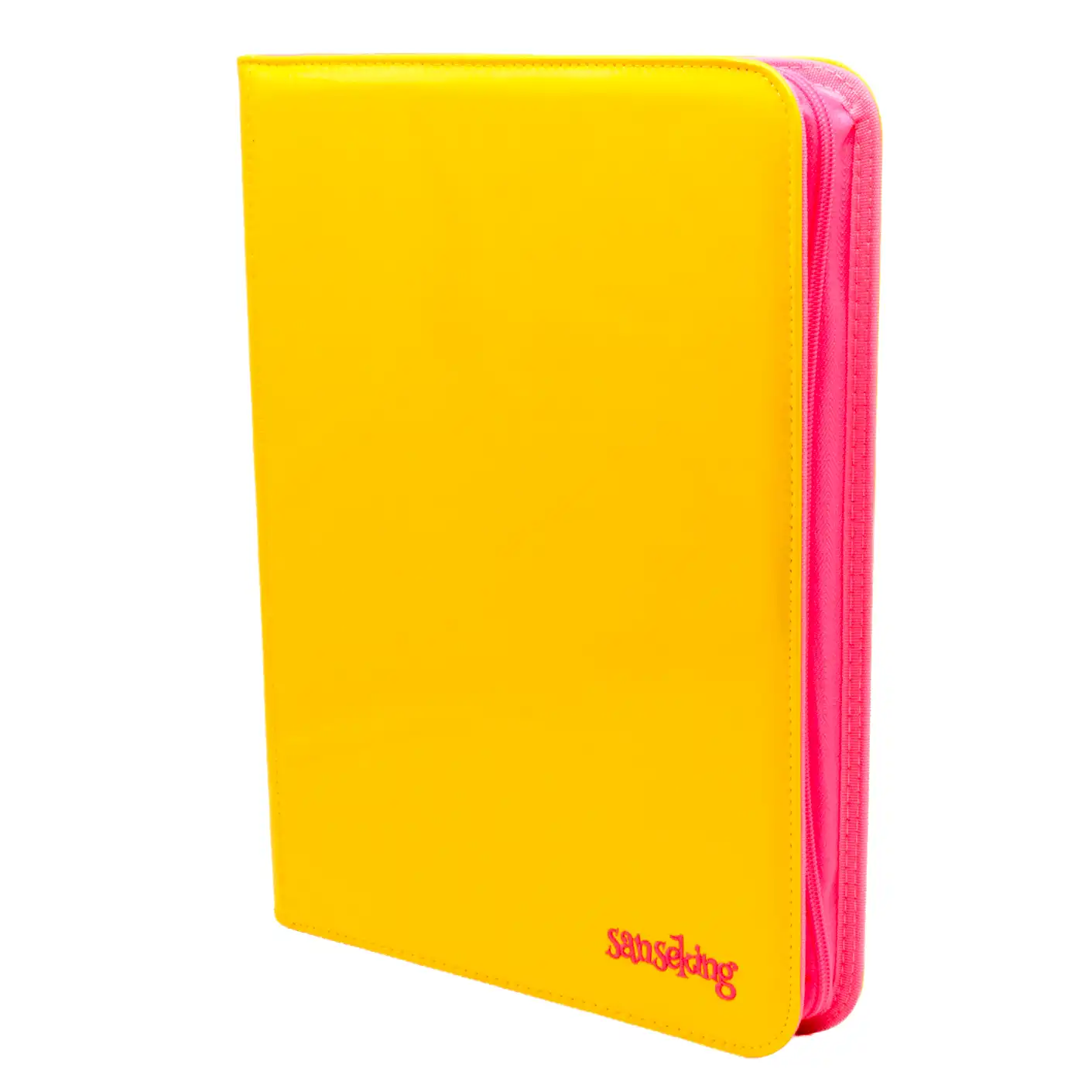 Sanseking: Crimson Coral 9 Pocket Zip Binder Yellow