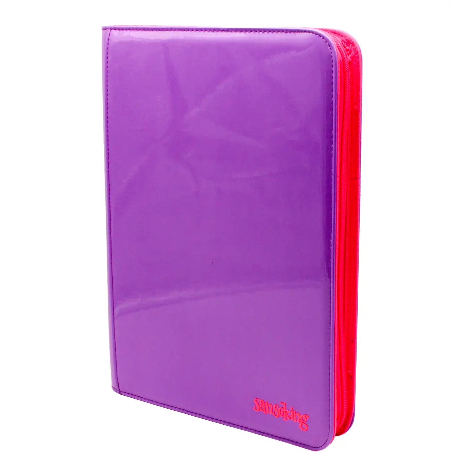 Sanseking: Crimson Coral 9 Pocket Zip Binder Purple