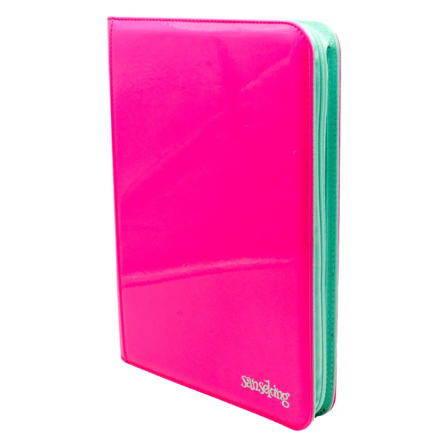 Sanseking: Crimson Coral 9 Pocket Zip Binder Magenta