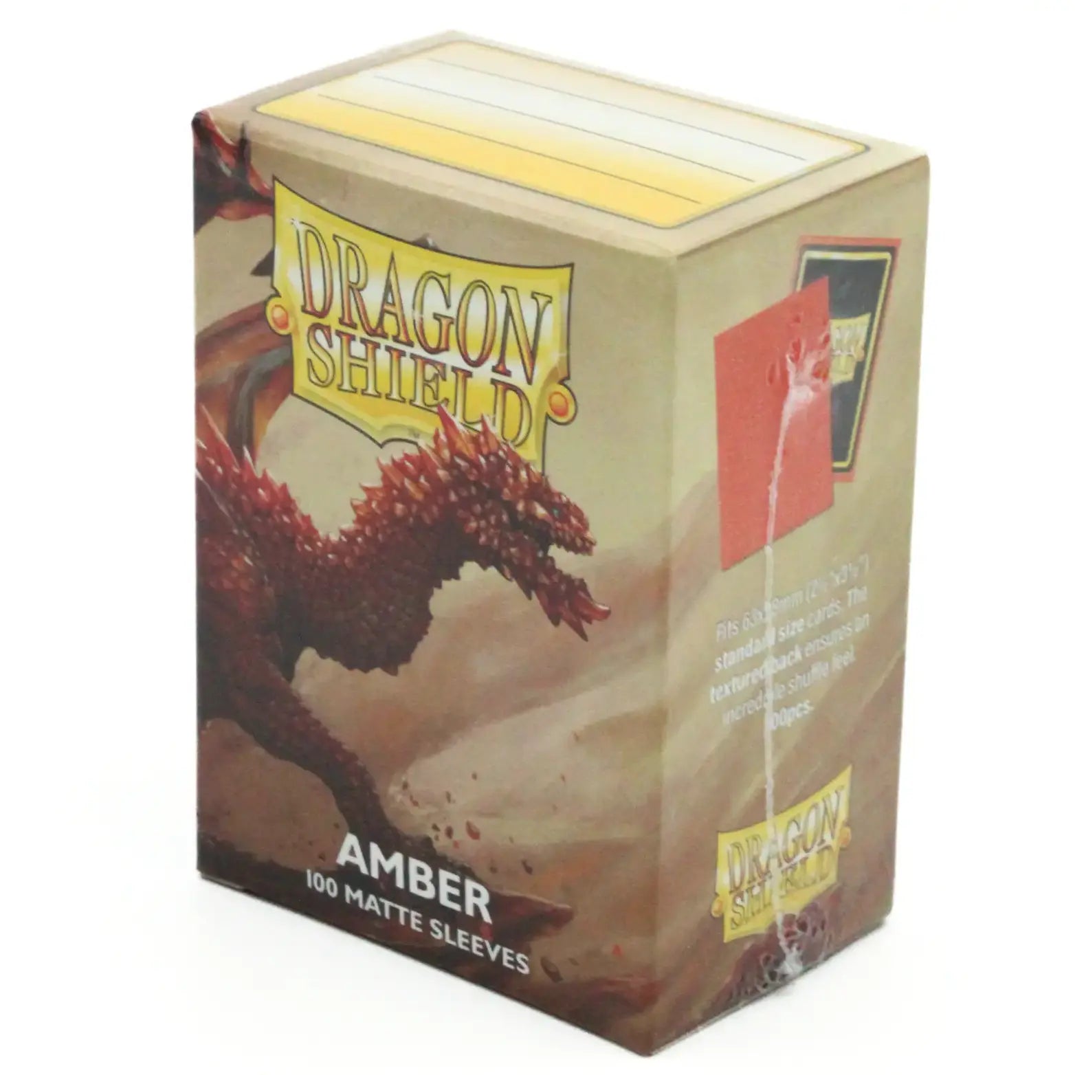 Dragon Shield - Matte - Amber (100) (Standardgröße)