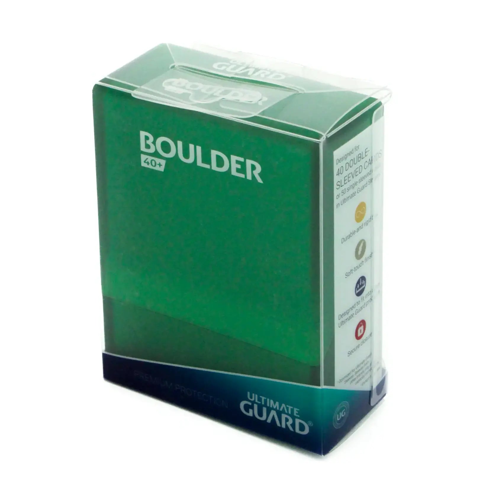 Ultimate Guard - Boulder 40+ Frosted Emerald