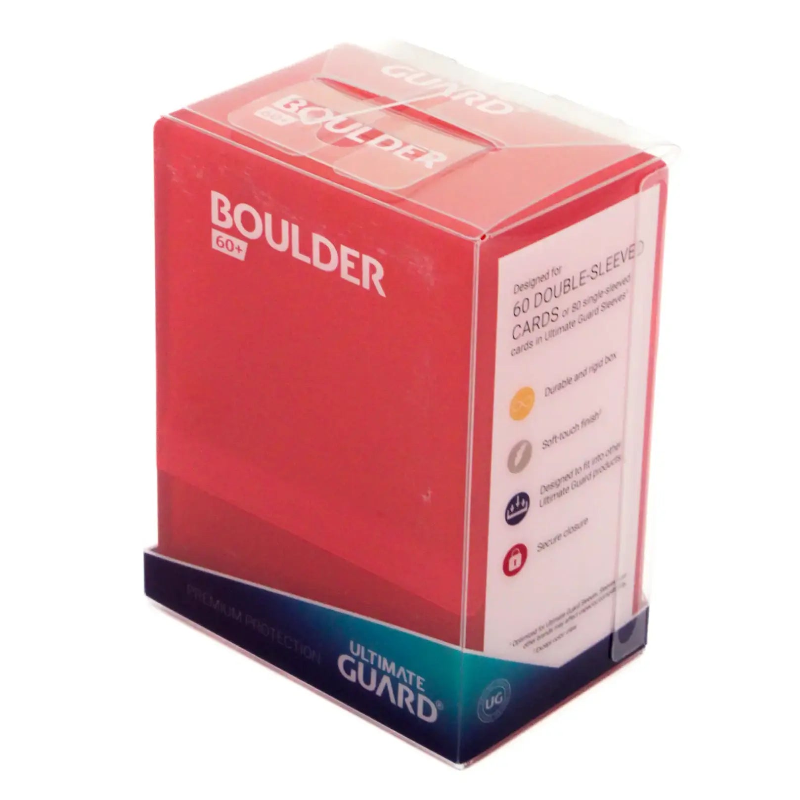 Ultimate Guard - Boulder 60+ Frosted Ruby