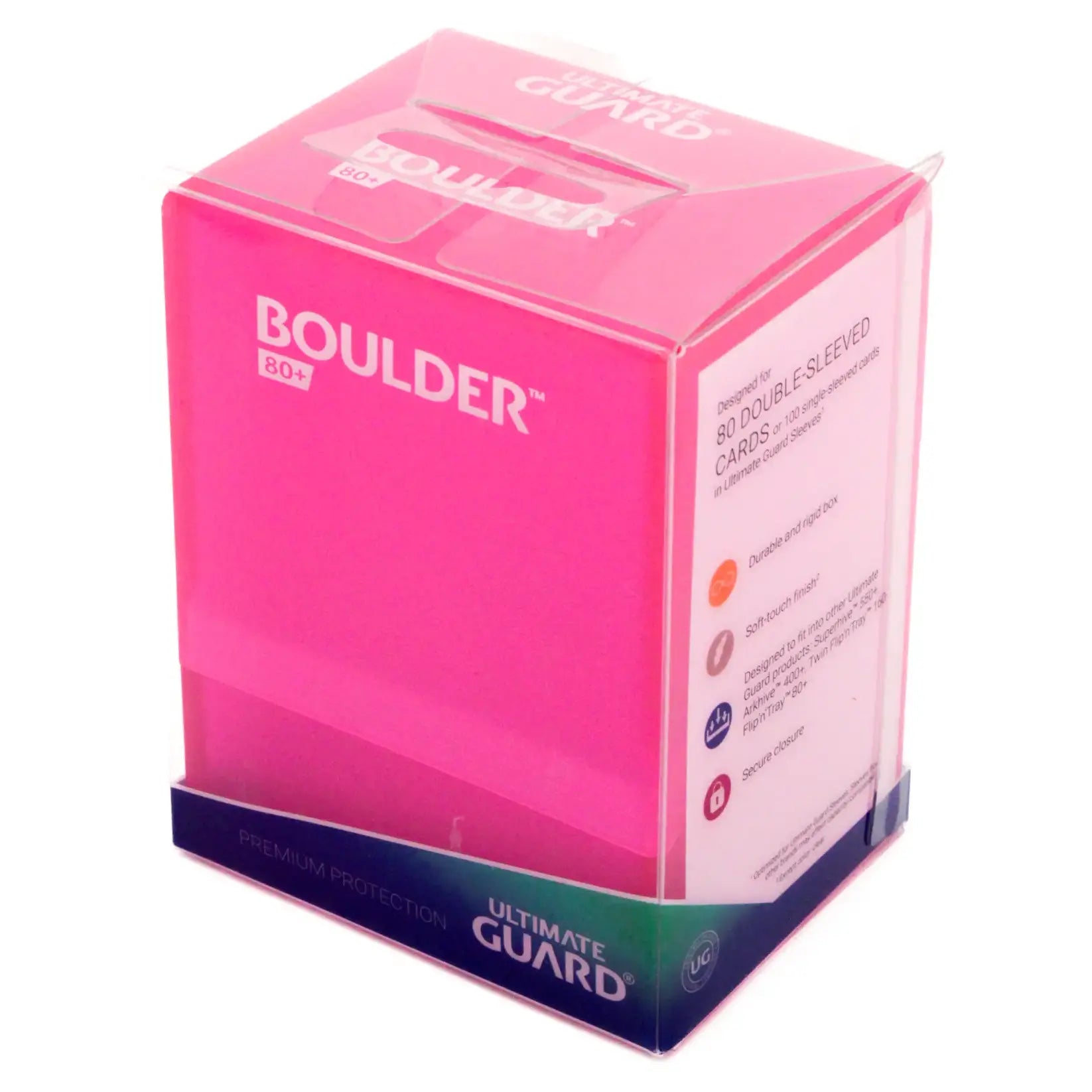 Ultimate Guard - Boulder 80+ Frosted Rhodonite
