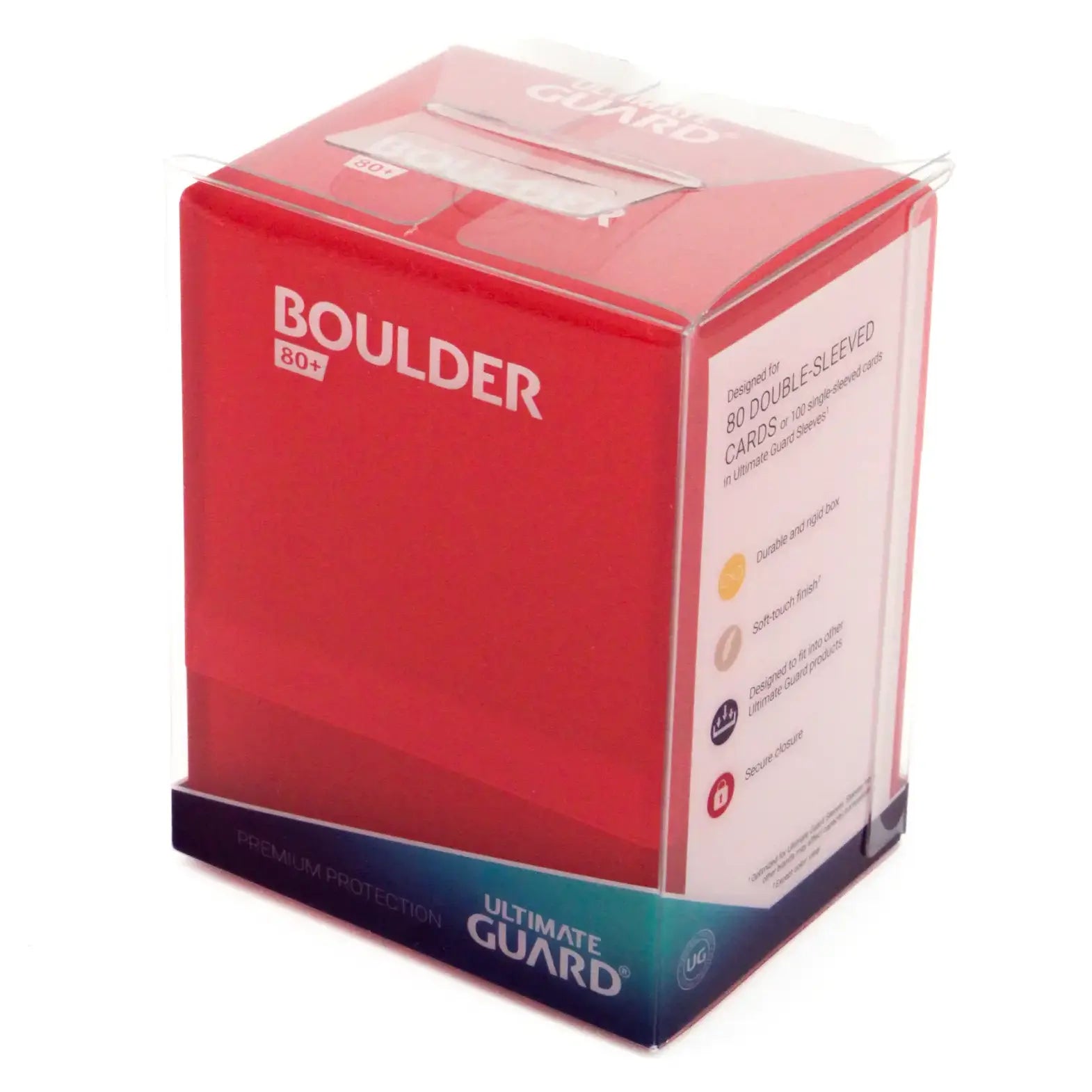 Ultimate Guard - Boulder 80+ Frosted Ruby
