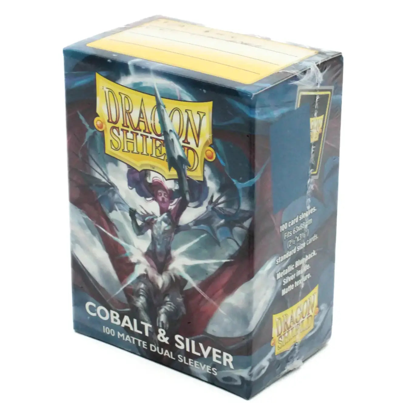 Dragon Shield Matte Dual Sleeves - Cobalt&Silver (100 Sleeves) (Standardgröße)