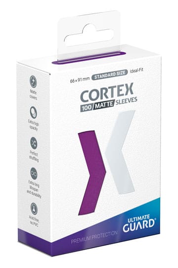 Ultimate Guard Cortex Sleeves (100) Standard Size Matte Purple