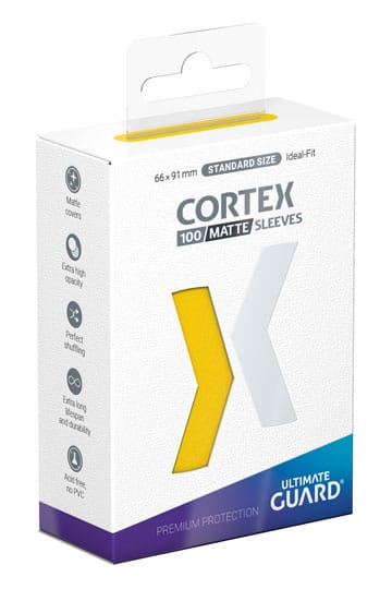 Ultimate Guard Cortex Sleeves (100) Standard Size Matte Yellow