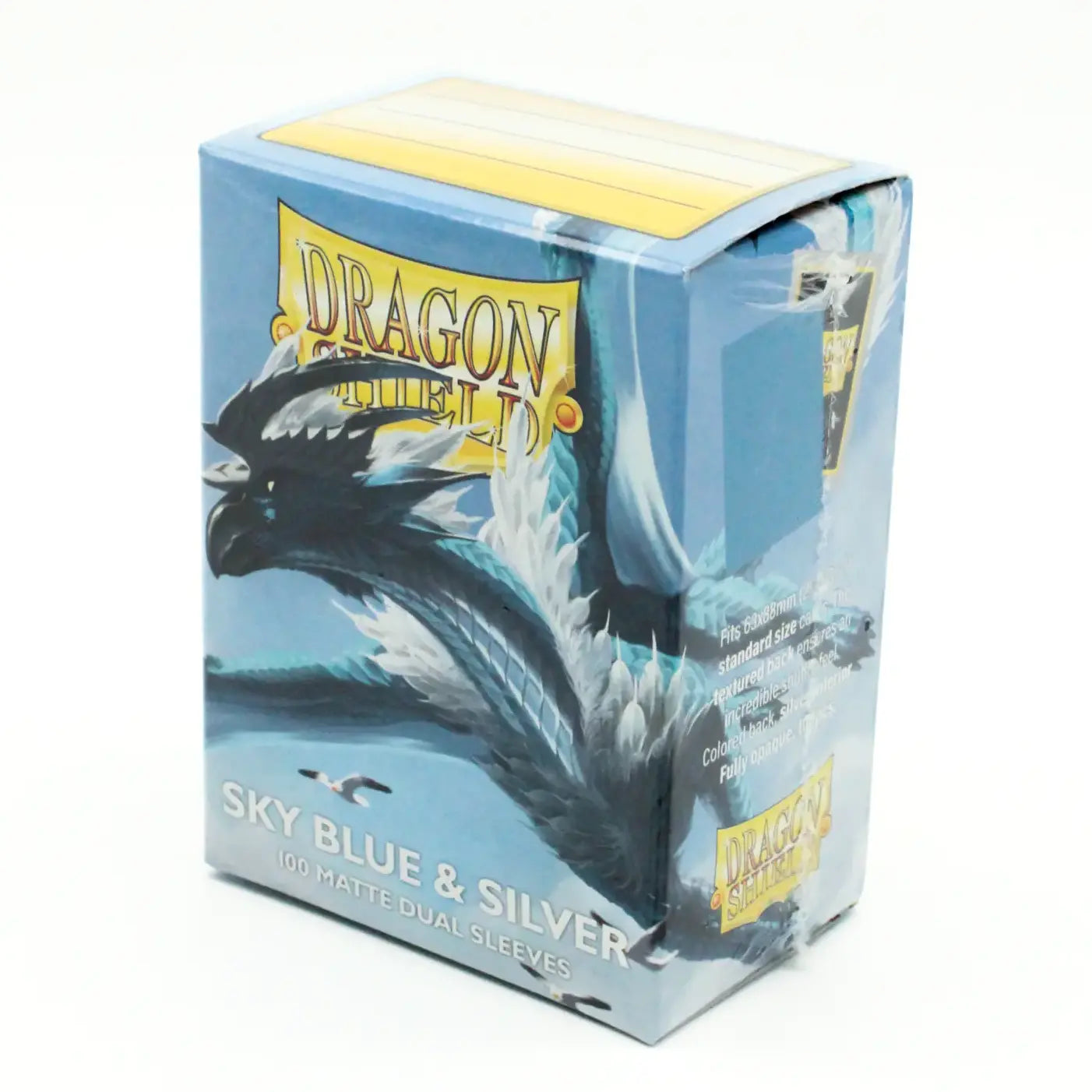 Dragon Shield Matte Dual Sleeves - Sky Blue&Silver (100 Sleeves) (Standardgröße)