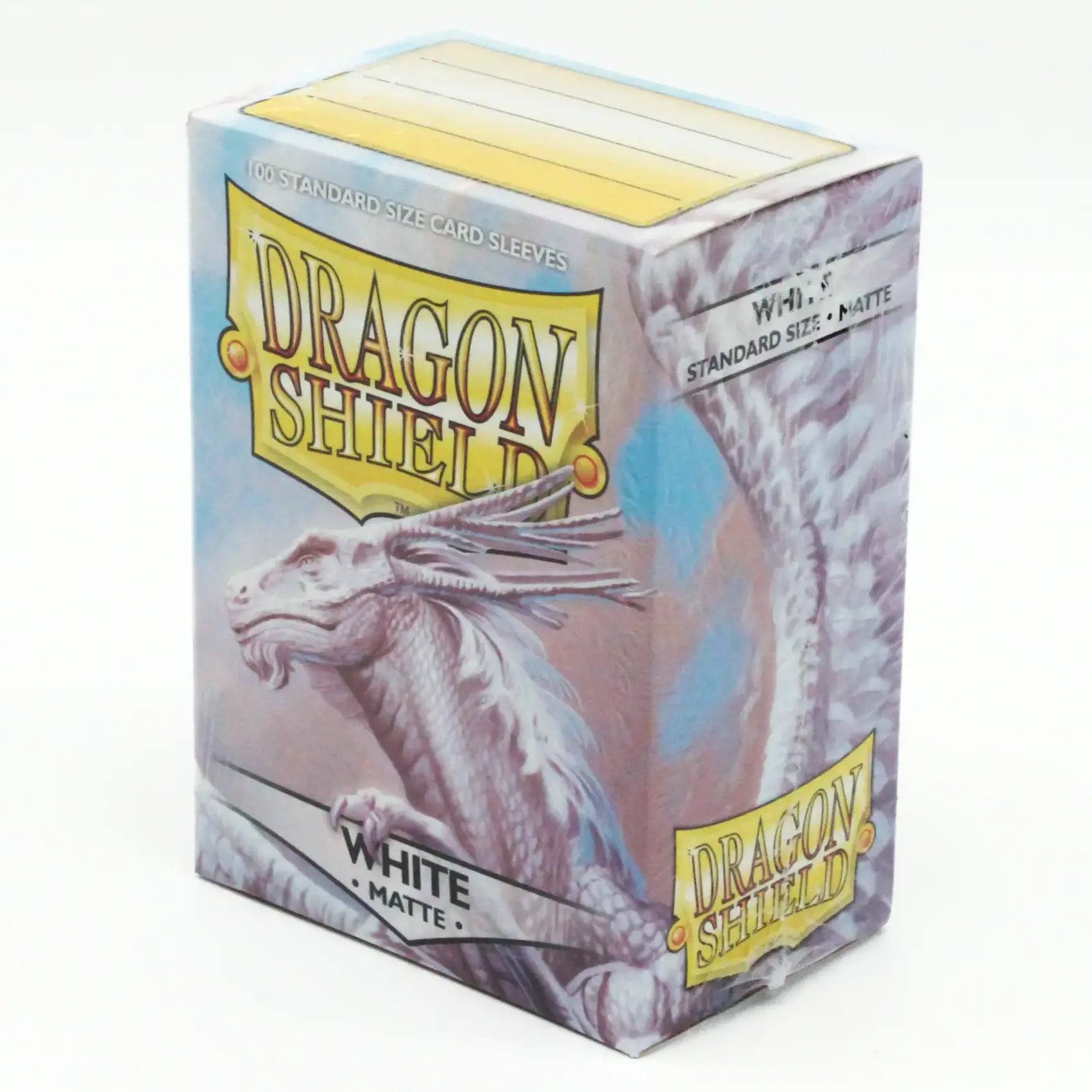 Dragon Shield Matte Sleeves - White (100 Sleeves) (Standardgröße)