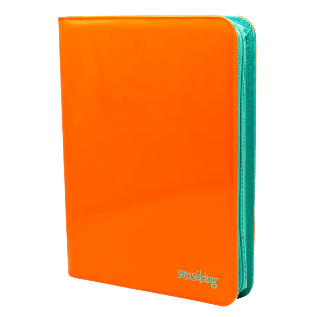 Sanseking: Crimson Coral 9 Pocket Zip Binder Orange