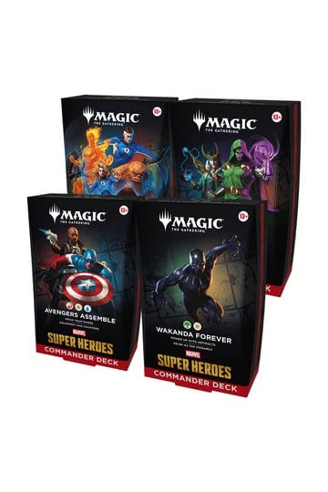 Marvel Super Heroes Commander Decks Umkarton (4) - Englisch