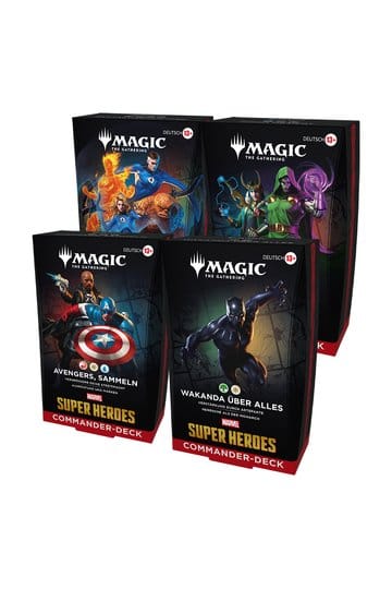 Marvel Super Heroes Commander Decks Umkarton (4) - Deutsch