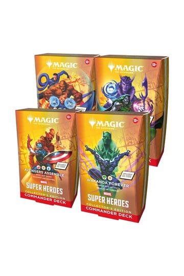 Marvel Super Heroes Collector's Edition Commander Decks Umkarton (4) - Englisch