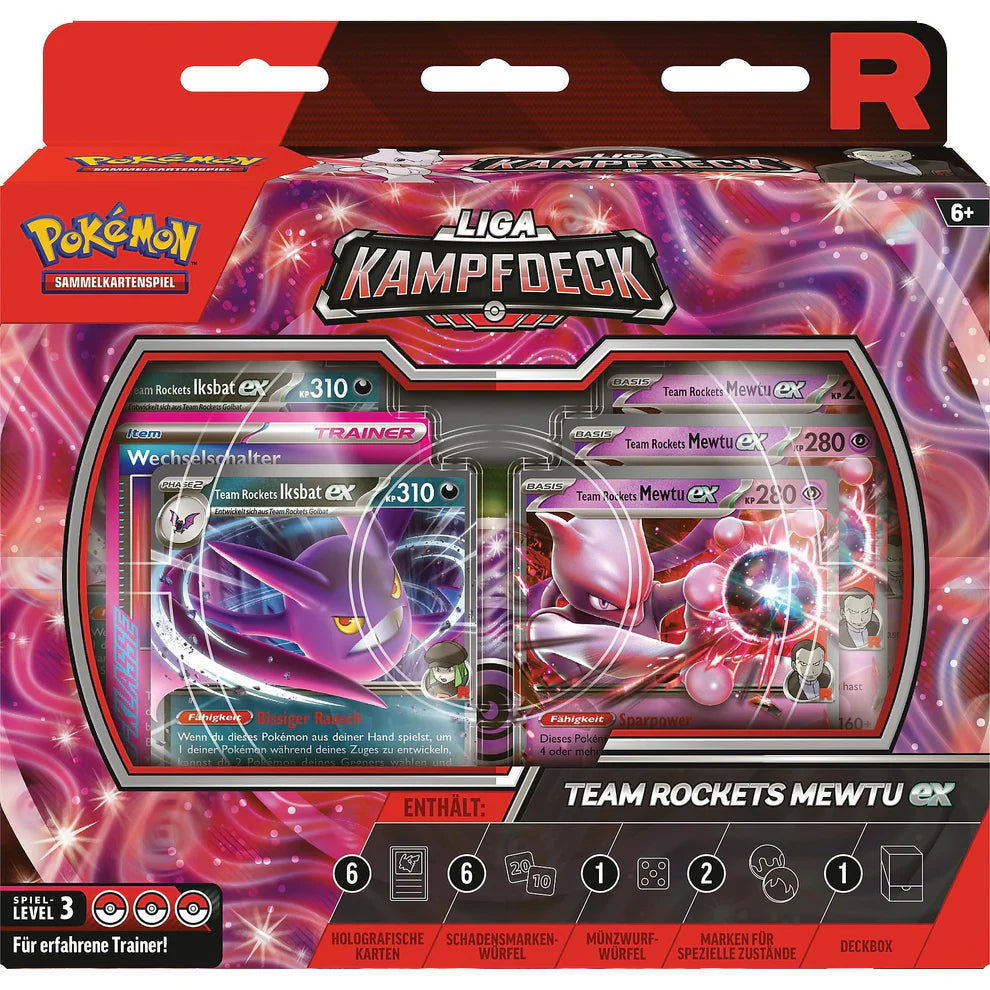 Liga Kampfdeck Team Rockets Mewtu ex - Deutsch